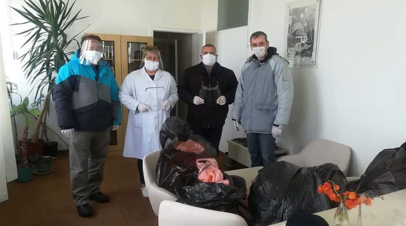 Донација на заштитни визири за засегнатите институции од корона вирусот